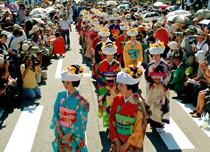 会津田島祇園祭の光景